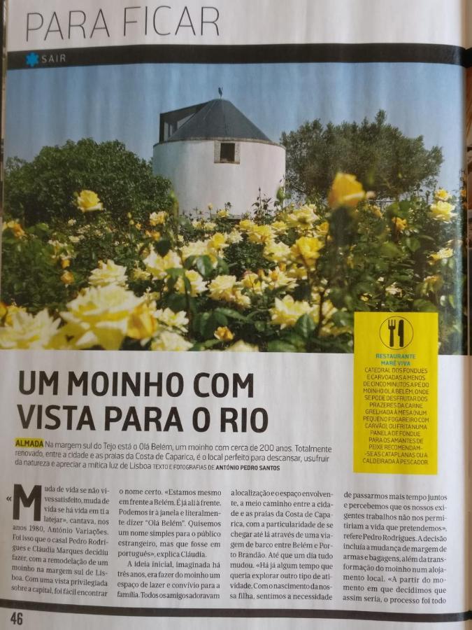 Ola Belem! Cozy Windmill, Stunning Views To Lisboa Bed & Breakfast Капарика Екстериор снимка